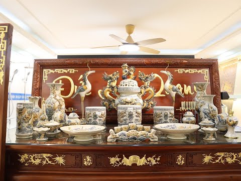 Gốm Sứ Bát Tràng Cho Bộ Đồ Thờ Gia Tiên Đẹp Và Bắt Mắt