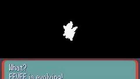 Pokemon Ruby Hack - Eevee evolves to Wingeon