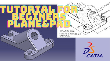tutorial for beginners|pad-pocket-palne in CATIA V5
