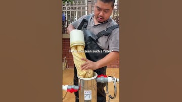 Have you ever seen such a filter? The filter element can be cleaned and used repeatedly. #filter