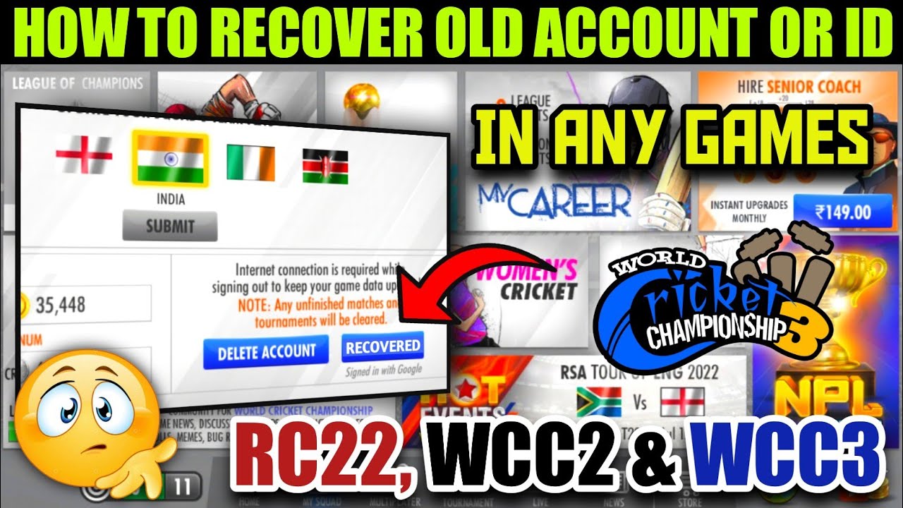 How To Recover Old Account In Wcc3 Delete Account Id Recover Kaise how-to-recover-old-account-in-wcc3-delete-account-id-recover-kaise