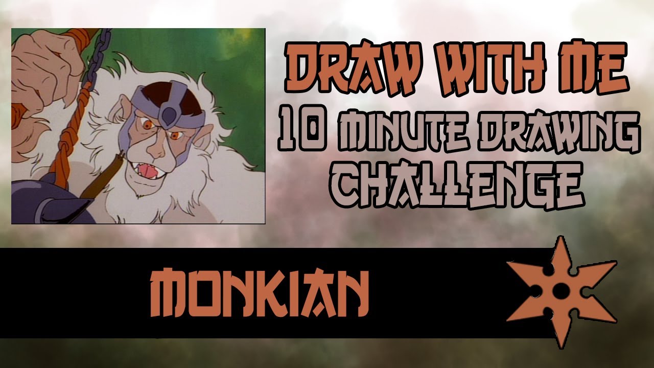 Draw with me! #monkian 10 Minute Drawing Challenge #artchallenge # ...
