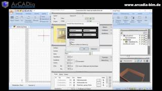 Gebäudezeichnung | Raumzeichnung – Schwerpunkt Wände & Räume | ArCADia 3D BIM Software | TUTORIAL screenshot 4