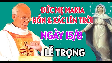 LỄ MỪNG - ĐỨC MẸ MARIA HỒN VÀ XÁC LÊN TRỜI NGÀY 15/8 . BÀI GIẢNG MỚI NHẤT CỦA CHA HỒNG