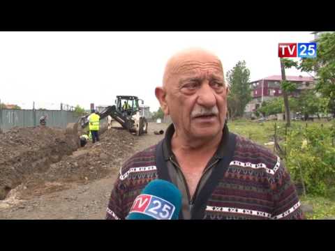 შანიძის ქუჩაზე სანიაღვრე არხების მოწყობა დაიწყო