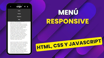 Aprende a Crear un Menú Responsive desde Cero con HTML, CSS y JavaScript