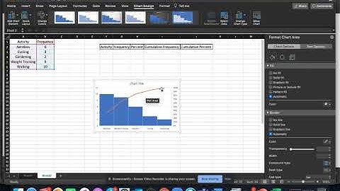 Creating a Pareto Chart with Summary Table in Excel