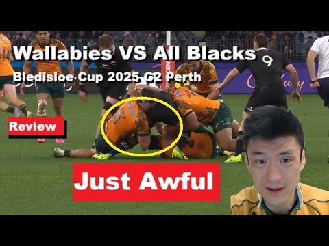 Review: Wallabies VS All Blacks 2 Bledisloe Cup 2025 Perth. Rant ...