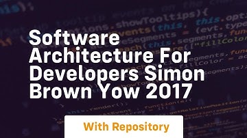software architecture for developers simon brown yow 2017