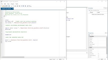 Introducing A Do File in Stata 15