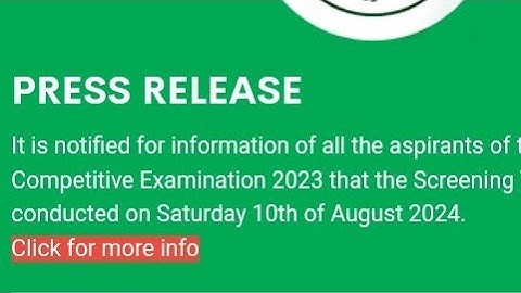 SPSC Press Release regarding CCE 2023#spsc #shortsviral #exam #trending #screening