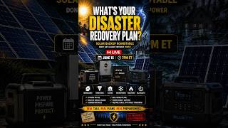 Solar Backup for Hurricanes, Blackouts & Disasters 📱