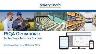 FSQA Operations: Technology Tools for Success
