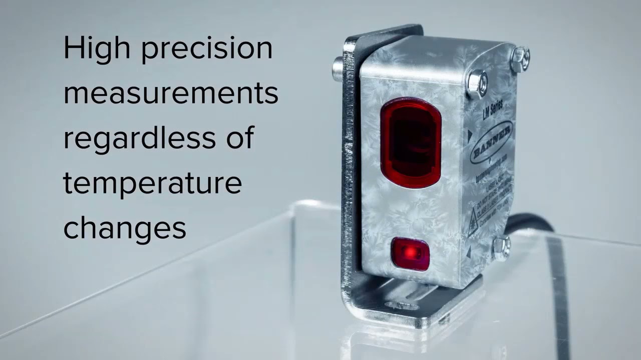 BANNER LM150 sensor compacto de medición laser YouTube