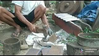 Cara Membuat Bilah GAMELAN SARON, DEMUNG Dan PEKING caranya sama