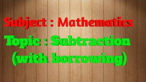 Maths (Class-2), Subtraction ( with borrowing), Video -3, Chapter -3