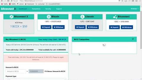 BUYING BITCONNECT BCCX ...