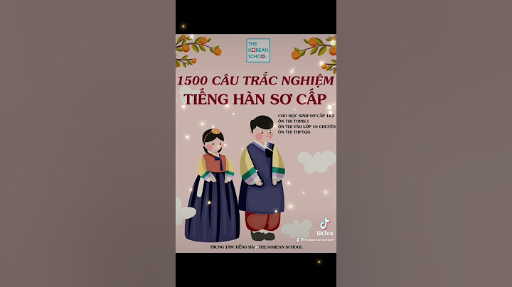 Bài tập trắc nghiệm tiếng hàn sơ cấp