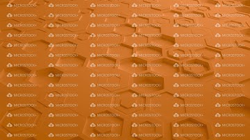 Orange Abstract Hexagon Geometric Surface Seamless Loop 4K UHD. Front View