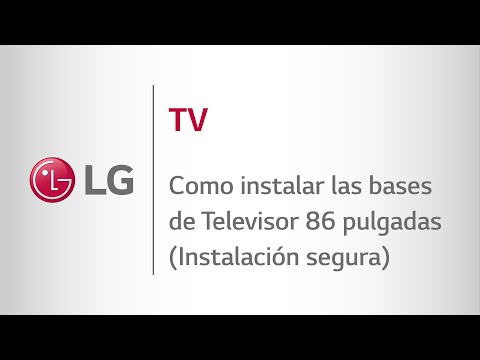 LG Servicio - TV - Instalación de soportes TV 86 