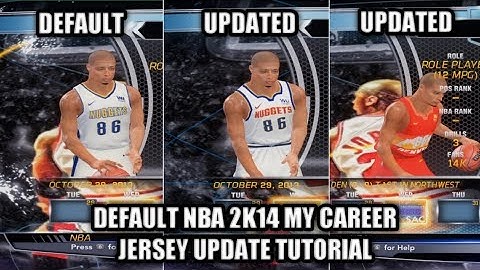 HOW TO UPDATE ALL THE JERSEYS IN DEFAULT 2k14 MY CAREER USING RED MC