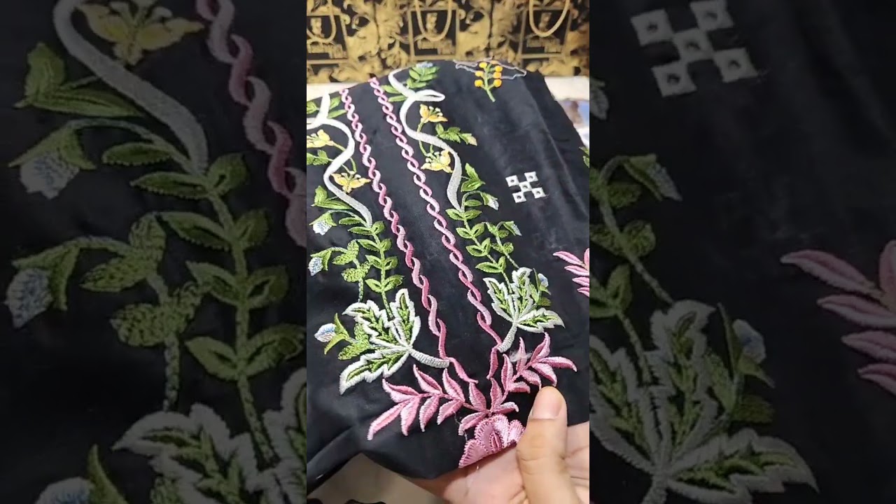 Оригинальные фабричные остатки вышитых платьев Mina Hasan из трёх частей