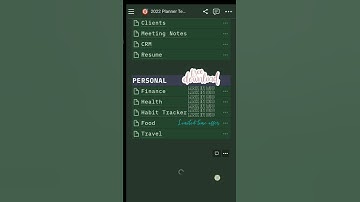 2022 Notion Planner Template | All-In-One Notion Template #shorts