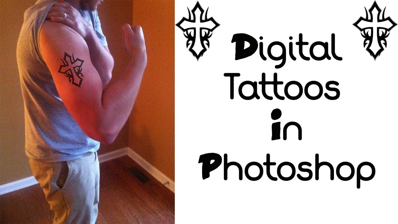 Photoshop Tutorial - Apply Digital Tattoos In Photoshop - YouTube