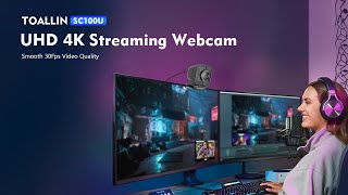 TOALLIN Ultra HD 4K Webcam for Streaming, Video Conferencing, Online Video Calling#4k #webcam screenshot 1