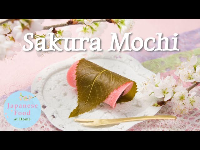 How to make Sakura Mochi in the Kanto Style #桜餅 #和菓子 - YouTube
