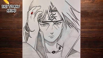 Easy anime drawing tutorial | How to draw Itachi - Naruto step by step 