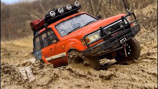 1/10 Scale TOYOTA LAND CRUISER Serise 80 | AXIAL SCX10 III Chassis | LC80 |Off-road Trail 4X4 RC Car