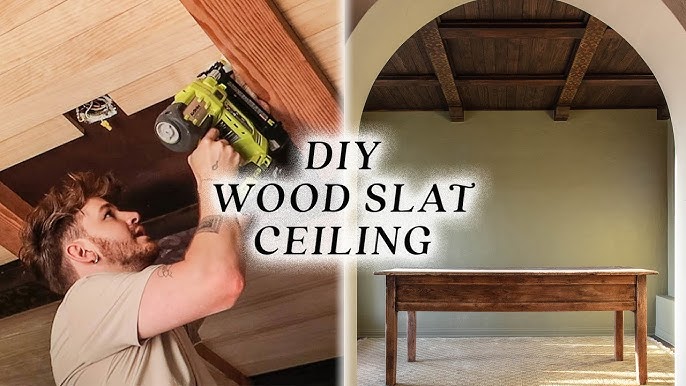 DIY Wood Slat Wall  Hallway & Stair Wall Makeover — MAKER GRAY