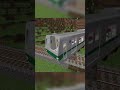 電車でこのカーブは曲がれる?曲がれない? #minecraft #minecraftshorts