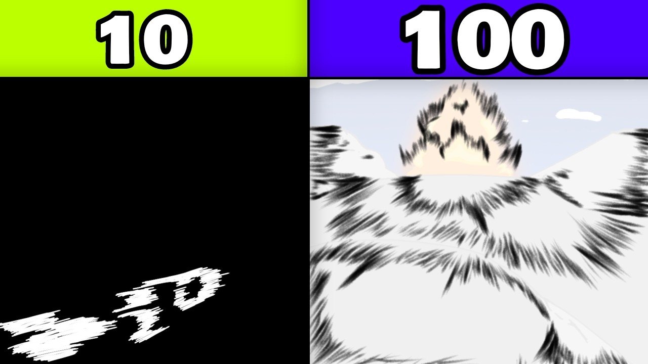 I animated with 10 vs 100 IMPACT FRAMES - YouTube