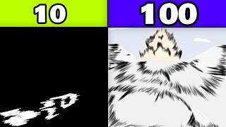 I animated with 10 vs 100 IMPACT FRAMES 