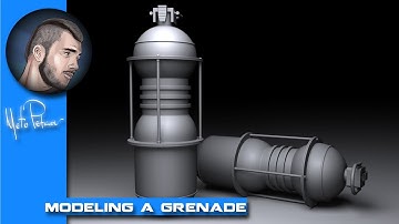 Sci-Fi Grenade - Modeling inside #Zbrush