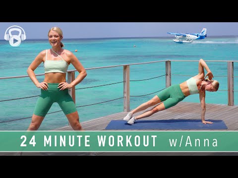 24 MINUTE |  TABATA WORKOUT w/ WARM UP | Full Body, no equipment (w/ Anna @growingannanas )