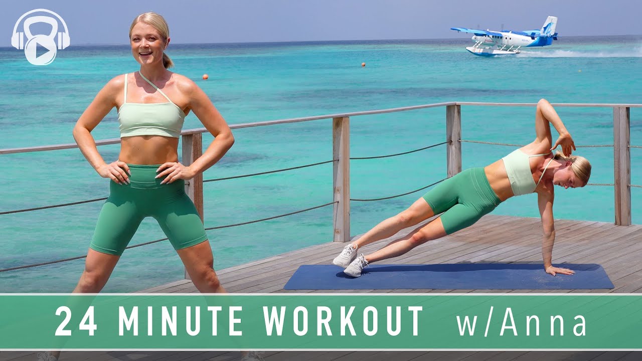 ⁣24 MINUTE |  TABATA WORKOUT w/ WARM UP | Full Body, no equipment (w/ Anna @growingannanas )