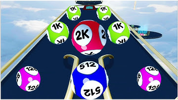 Rolling Doubles - 2048 roll balls - 2048 balls run - Gameplay Walkthrough - Max Levels (Lvl 11-16)