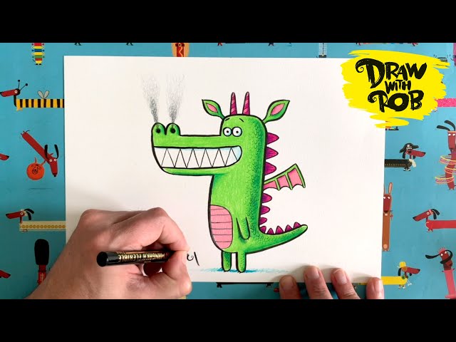 #DrawWithRob 45 Dragon