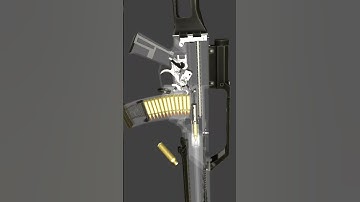 How does a HK G36E Work 3D Animation #shorts