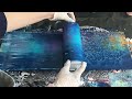 Rolling bottle ACRYLIC POUR disaster turned into Northern lights #fluidart #painting #acrylicpouring