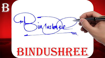 Bindushree Name Signature Style - B Signature Style - Signature Style of My Name Bindushree