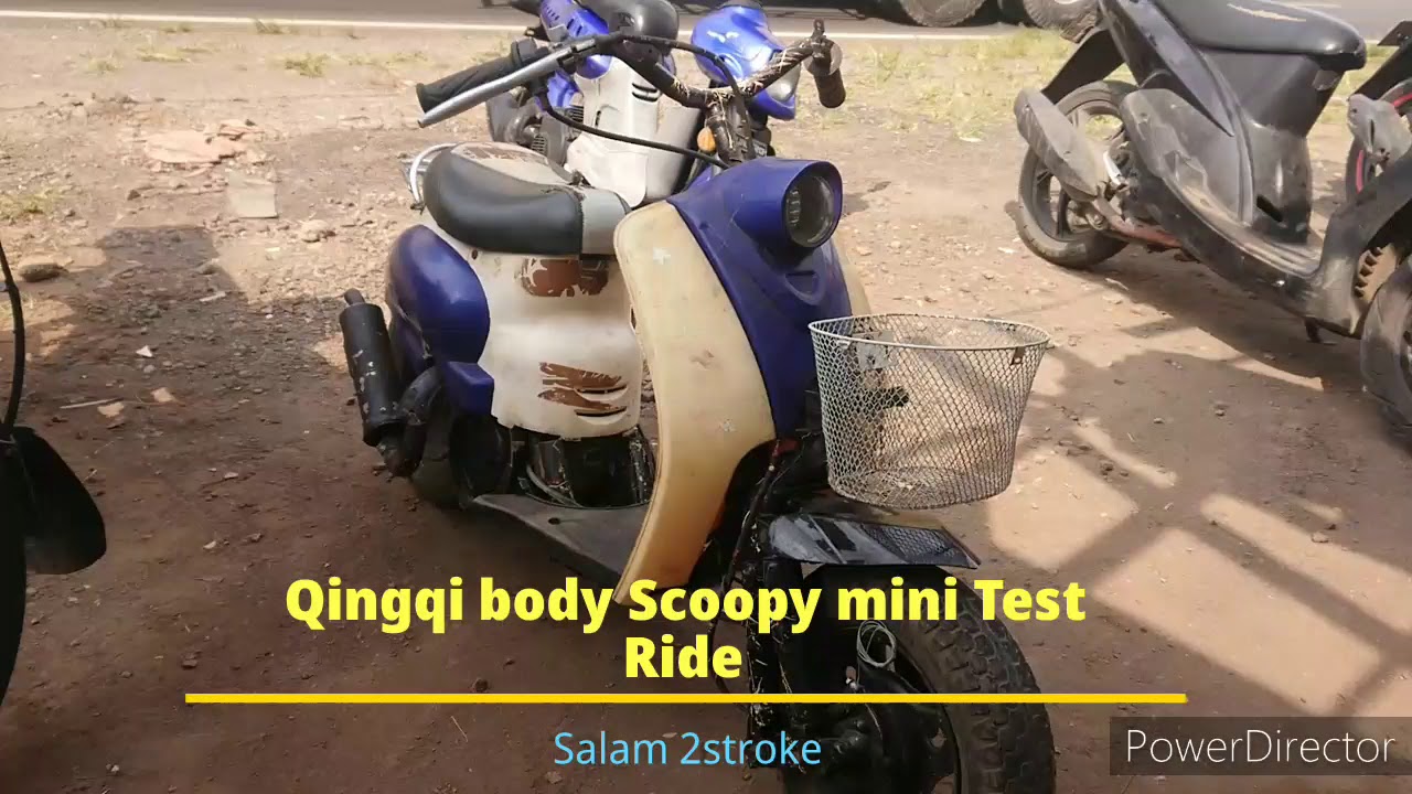 Qingqi 50cc body Scoopy mini Test Ride Jalur Provinsi
