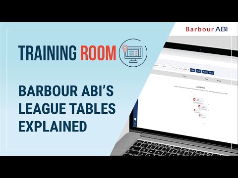 Barbour ABI's League Tables Explained