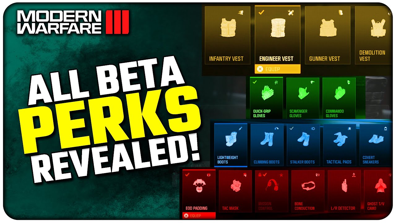 Modern Warfare 3 Beta - Recommended Loadouts and Perks