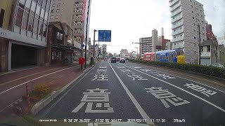 (ﾄﾞﾗﾚｺ映像) 岡山市内、ﾁｬｷﾞﾝﾄﾝ電車が走ってる!? ﾌﾞﾙｰｽﾀｰ&ｳｨﾙｿﾝ