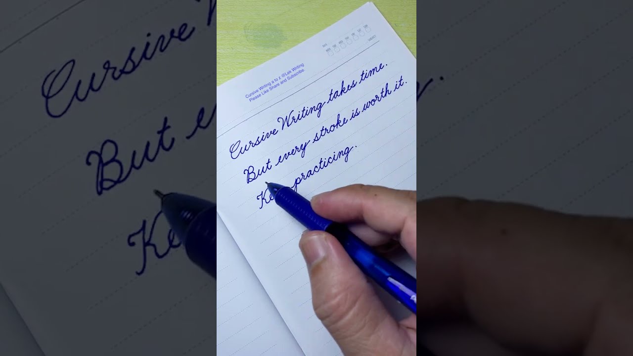 Cursive Writing Quote 05 How To Write In Handwriting Practice Letters
