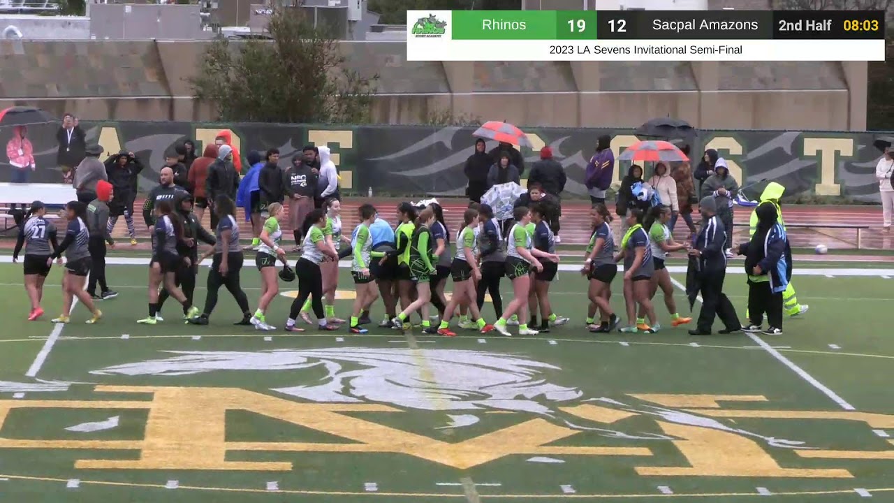 2023 LA Invitational 7s Semi-Final Rhinos HS Girls Vs Sacpal Amazons